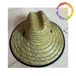 Chapeau Sombrero Mexicain en Paille Naturelle à Large Bord pour la Plage, les Festivals, les Fêtes et la Décoration - Product Image 1
