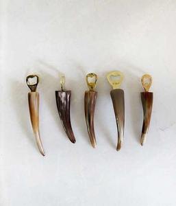 Corne de buffle naturelle très vendue, mini-corne de bœuf portable avec logo personnalisé, tailles disponibles : 14,5 cm, 16 cm, 23 cm, 26 cm - Product Image 2