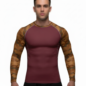 Factory Made Wholesale Price Custom Logo <b>Compression</b> <b>Shirt</b> <b>Men</b> MMA Rashguard Jiu Jitsu BJJ Rash Guard Fully Sublimated - Product Image 4