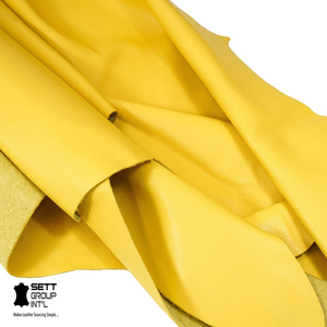 OEM Full Grain Cow Crust Yellow Hide 0.7-1.0 MM for Shoe Crafting Home Decore,Sewing Hobby Works Quality Leather Tooling,Trusted - Product Image 1