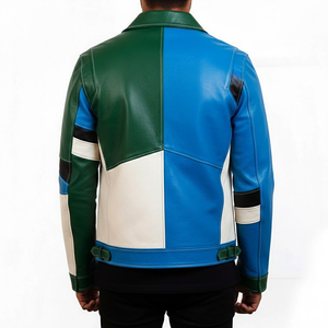 Chaqueta de Cuero para Hombre, Cómoda para el Invierno, con Doble Costura, Bolsillo Interior, Resistente al Viento, Personalizable - Product Image 2