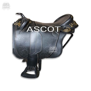 Vente en gros Ensemble complet de selle de dressage anglais en cuir véritable avec sangle de sangle de couleur marron noir Stock australien - Product Image 1