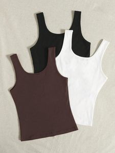 EVERGREEN Crew Neck Tank <b>Top</b> for Women Summer Streetwear Stylish Printed 100% Cotton Eco-Friendly Breathable <b>Feather</b> Knit - Product Image 1