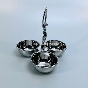 Elegante Tazón para Frutos Secos de Metal Moderno, Hecho a Mano y Pulido, Apto para Microondas, Vajilla Premium, Regalo para el Hogar, Hotel o Fiestas - Product Image 3