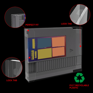 5x Custodie Protettive Trasparenti in Plastica per Cartucce di Gioco Nintendo NES - Scatole per Ordini a Ritiro e Custodie per Lettori di Videogiochi - Product Image 4