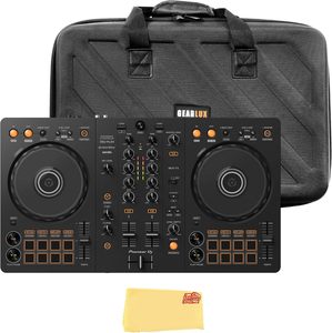 Contrôleur DJ 2 canaux Pioneer DJ DDJ-FLX4 - Noir, avec étui de transport et chiffon de polissage Austin Bazaar - Product Image 2