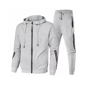 Ensemble de survêtement vintage deux pièces pour homme, pantalon de jogging et sweat à capuche, 100 % polyester, vente en gros usine - Product Image 2
