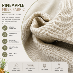 Tela de Fibra de Piña Natural, Ecológica y Sostenible, Tejido para Prendas de Vestir, Decoración del Hogar y Aplicaciones Artesanales - Product Image 6