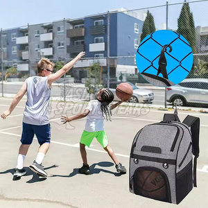 Comfortable Ergonomic Design Padded Basketball <b>Backpack</b> With Side Pockets For High Performance Athletes - Product Image 3