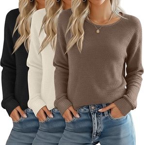 <b>White</b> Ribbed Jacquard Sweatshirt Clothing <b>Thermal</b> Breathable Streetwear Styles <b>Thermal</b> Knit <b>Long</b> <b>Sleeve</b> <b>Thermal</b> Sweatshirts - Product Image 2