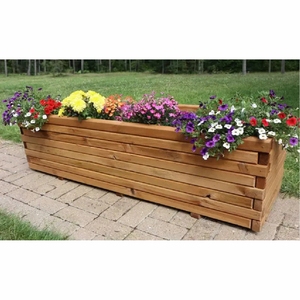 Macetas Rectangulares Modernas de Madera al por Mayor, Macetas Decorativas de Madera Envejecida para Jardín, Hogar y Decoración de Bodas - Product Image 5