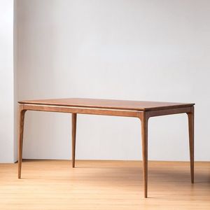 SINTERIOR MODERN <b>WALNUT</b> SOLID WOOD DINING <b>TABLE</b> 160CM FOR 6 PEOPLE (READY TO SHIP) - Product Image 2