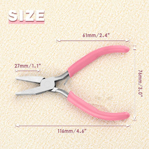 Alicates de Joyería Mini de 5 Pulgadas - Tipo Pico de Pato con Mordazas Lisas con Resorte para Fabricación de Joyas, Doblado de Alambre y Herramientas Manuales DIY - Product Image 5