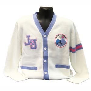 Jack & Jill Design Add Custom Logos On Unisex Acrylic Cardigans Sweaters Embroidery Letters Knit Sorority Fraternity - Product Image 2