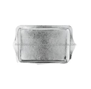 Nouvelle arrivée, plateau de service en métal décoratif unique pour la maison, pour le salon, les boissons et les fêtes de mariage - Style américain multifonctionnel - Product Image 5