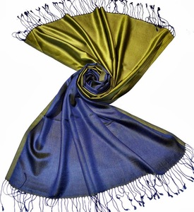 Écharpe en soie de qualité supérieure pour femmes, longue, légère, douce, élégante, stylée, imprimée, tendance, pour les épaules, le cou, la tête - Product Image 1