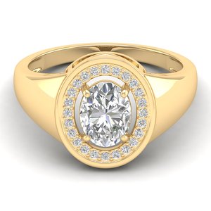 Anillos de Compromiso REYES con Diseño Moderno, Plata de Ley 925, Moissanita, Chapado en Oro Rosa de 14K, 18K y 22K, Joyería Fina para Mujer - Product Image 6