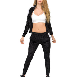 Comfortable Full Sleeve <b>Zip</b>-<b>Up</b> <b>Jacket</b> Jogger Pants Unisex Tracksuit Set Premium Eco-Friendly Breathable Lightweight Plaid - Product Image 1