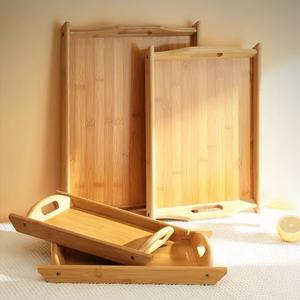 Bandeja de Servir de Bambú Hecha a Mano, Tabla Decorativa de Madera Maciza para Té, Café y Desayuno - Product Image 3
