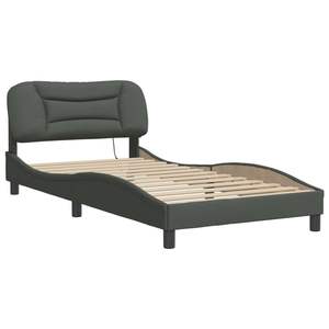 Base de Cama Tapizada en Gris Oscuro - Product Image 3