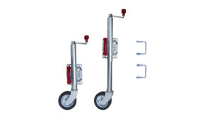 Nouvelle <span class=keywords><strong>roue</strong></span> de <span class=keywords><strong>jockey</strong></span> semi-<span class=keywords><strong>automatique</strong></span> robuste de 8/9 pouces, capacité 150-500 kg, à montage sur bride, <span class=keywords><strong>roue</strong></span> de remplacement pour pièces de remorque - Product Image 3