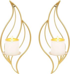 Decorative Antique Iron Metal Candle <b>Wall</b> <b>Sconce</b> For Vintage Home Interior And Wedding Party Decoration - Product Image 1