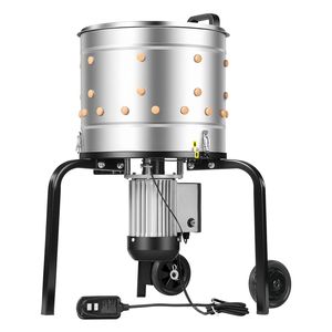 Spiumatrice Elettrica per Polli 550W 275RPM con Tamburo da 15,7 Pollici e 114 Dita Morbide - Attrezzatura per la Macellazione - Product Image 5