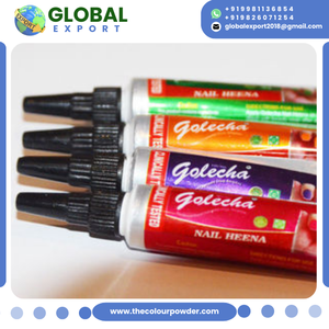 Henné pour ongles de qualité supérieure, sans produits chimiques, à base de plantes, lot de 12 tubes, certifié FDA, pour usage en salon et pour mariages. - Product Image 4