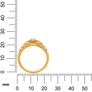Anillo Solitario para Hombre con Diseño de Flechas, Anillo Solitario de Oro Amarillo Premium para Hombre con Piedra Redonda Brillante de Circonia Cúbica - Product Image 5