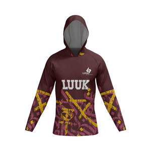 Camiseta de Baloncesto con Capucha Unisex Personalizada con Nombre de Jugador, Logotipo del Equipo, Sublimada, Manga Larga, Secado Rápido, Poliéster - Product Image 5