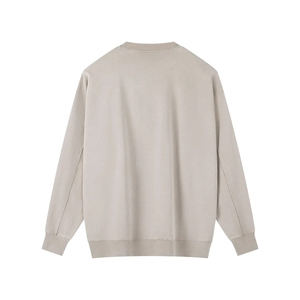 Sweat-shirt unisexe délavé à l'acide, coupe oversize, col rond, style streetwear, fabrication OEM - Product Image 5