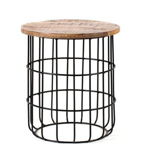 Top Trending <b>Round</b> Metal End <b>Table</b> Modern Nightstand Weather Resistant Side <b>Table</b> for <b>Small</b> Spaces Living Room Bedroom - Product Image 2