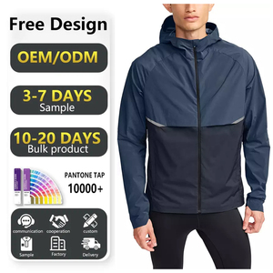 Chaqueta Deportiva Impermeable y Cortavientos de Poliéster 100%, Ligera y de Lujo para Hombre, Ideal para Running, Golf y Lluvia - Product Image 1