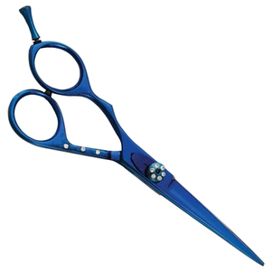 Ciseaux de coiffure professionnels de nouvelle conception, 6 pouces, lame en acier inoxydable, lame affûtée, pour droitiers, couleur bleue, logo personnalisé, ciseaux OEM - Product Image 5