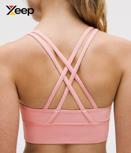 เสื้อชั้นในกีฬาโยคะคุณภาพสูงสำหรับผู้หญิง XEEP รุ่น XC-SB-201 แบบเรียบง่าย ระบายอากาศได้ดี สายปรับได้ แผ่นรองถอดออกได้ รองรับได้ดี - Product Image 4