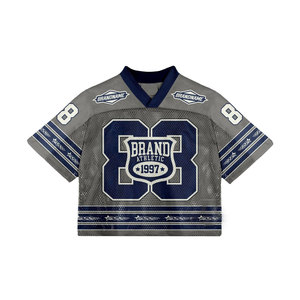 DAIZEN STAR Men's Dark Blue Mesh Football Jersey V-Neck Short Sleeve Number 79 Screen Printed Breathable Adult Regular Fit 100% - Product Image 3