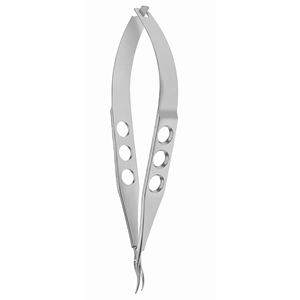 Ciseaux de transplantation corneen Katzin, lames moyennes, instrument microchirurgical ophtalmique de précision, acier inoxydable, chirurgie oculaire - Product Image 3