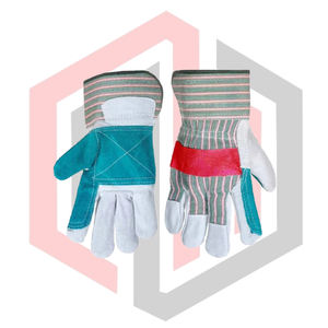 Cow Split Leather Rigger Reinforced <b>Fire</b> Fighting Sterile Gloves Lined Fabric Anti-static Silicone-free Soft Flexible Breathable - Product Image 5