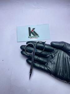 Ciseaux à ongles professionnels en acier inoxydable à lame courbée pour la coupe des cuticules, logo personnalisé, acier durable, outil de beauté pour la manucure - Product Image 6