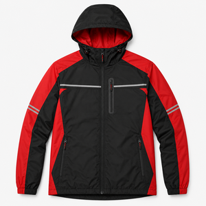 Chaqueta de Reparto con Capucha y Logotipo Personalizado para Hombre, Resistente al Viento, Reflectante, para Exteriores, Mensajería, Logística, Comercio Electrónico, Repartidores de Comida - Product Image 3