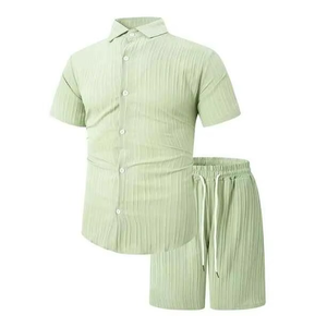 Conjuntos Deportivos de Verano para Hombre, de Buena Calidad, Ecológicos, de Secado Rápido, con Camiseta y Pantalones Cortos de Alta Elasticidad para Entrenamiento - Product Image 2