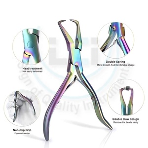 Pinzas de Alta Calidad para Extensiones de Cabello con Micro Anillos, Función de Sujeción, Empaque Personalizado con Logotipo, Mejor Precio, Herramienta de Acero Inoxidable de Grado Quirúrgico - Product Image 3