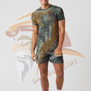 Conjunto de Dos Piezas para Hombre con Diseño Moderno y Estampado Personalizado de Alta Calidad, 100% Algodón, Nuevo Estilo, Hecho a Medida - Product Image 3