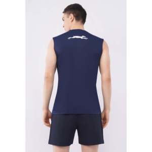 Chaleco Deportivo sin Mangas para Hombre STAG, Color Azul Marino, Absorbente de Humedad, para Actividades al Aire Libre de Verano, Camiseta sin Mangas - Product Image 4