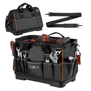 Borsa Porta Attrezzi Grande da 16,1 Pollici con 33 Tasche, Base Resistente all'Acqua, Cerniera e Manici Regolabili - Product Image 1