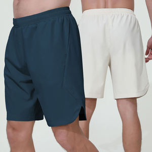 กางเกงขาสั้นกีฬาผู้ชาย แห้งเร็ว ระบายอากาศดี เหมาะสำหรับออกกำลังกาย ใส่สบายๆ  ขอบเอวยางยืด ลายเรียบ ขายส่ง - Product Image 1