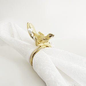 Anneaux de serviette décoratifs de luxe pour la salle à manger, porte-serviettes élégants pour les fêtes et les célébrations - Product Image 3