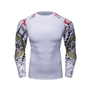 Custom Dry Fit <b>Compression</b> <b>Shirt</b> <b>Men</b> Long Sleeve Rash Guard Gym Tight Athletic Top Printed MMA Bodybuilding Fitness Wear - Product Image 5