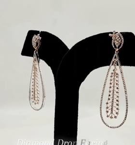 Pendientes de Diamantes Naturales de Corte Brillante de Alta Calidad, 2.70 Ct, Oro de 14 Quilates, Certificados por IGI, Chapados en Rodio, para Mujer, Boda - Product Image 4