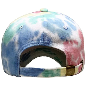 Gorra de Béisbol con Estampado Digital de Bloques de Color, 6 Paneles, Ajustable, Unisex, de Algodón, Informal, con Decoración de Botones, para las Cuatro Estaciones - Product Image 5